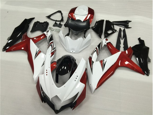 Cheap 2008-2010 White Red Black Suzuki GSXR 600/750 Motor Fairings UK Cheap 2008-2010 White Red Black Suzuki GSXR 600/750 Motor Fairings UK