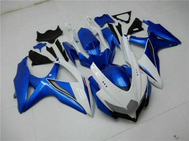 Cheap 2008-2010 Blue White Suzuki GSXR 600/750 Bike Fairing UK