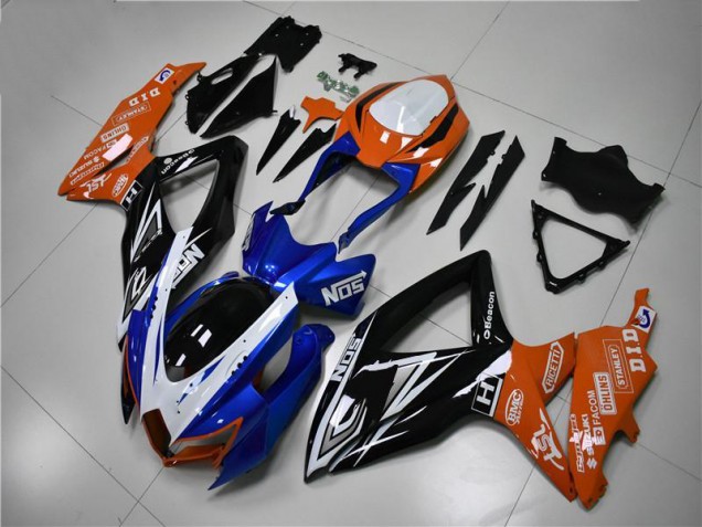 Cheap 2008-2010 Blue Orange Suzuki GSXR 600/750 Motorcycle Fairings Kit UK Cheap 2008-2010 Blue Orange Suzuki GSXR 600/750 Motorcycle Fairings Kit UK