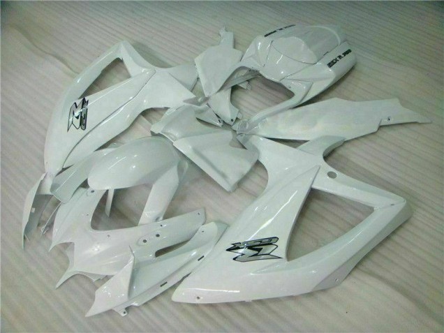 Cheap 2008-2010 White Suzuki GSXR 600/750 Bike Fairing Kit UK