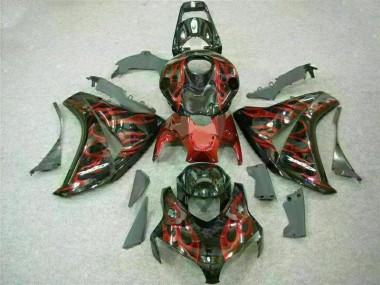 Cheap 2008-2011 Red Flame Honda CBR1000RR Motorbike Fairing UK
