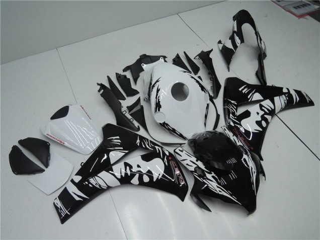 Cheap 2008-2011 Black White Honda CBR1000RR Motorbike Fairing UK