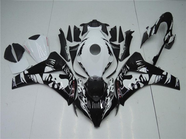 Cheap 2008-2011 Black White Honda CBR1000RR Motorbike Fairing UK