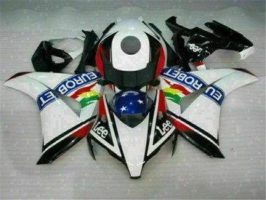Cheap 2008-2011 White Blue Red Eurobet Lee Honda CBR1000RR Motorcycle Fairing Kit UK