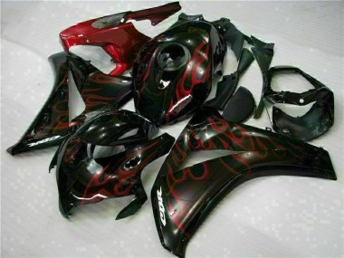 Cheap 2008-2011 Red Flame Honda CBR1000RR Motorbike Fairing Kits UK