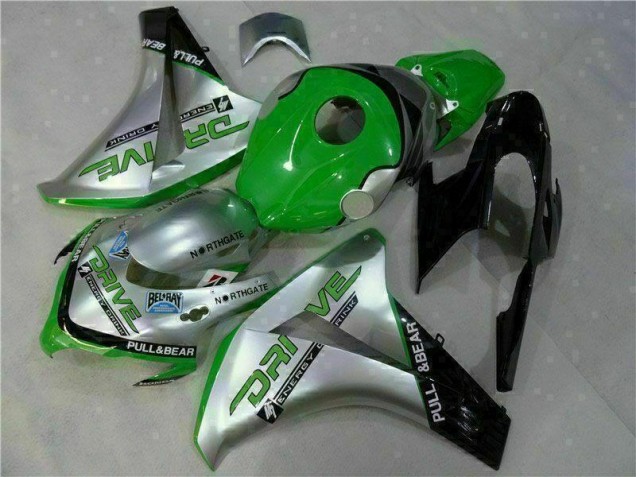 Cheap 2008-2011 Green Silver Honda CBR1000RR Moto Fairings UK Cheap 2008-2011 Green Silver Honda CBR1000RR Moto Fairings UK