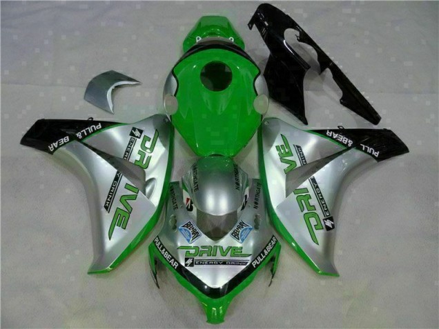 Cheap 2008-2011 Green Silver Honda CBR1000RR Moto Fairings UK Cheap 2008-2011 Green Silver Honda CBR1000RR Moto Fairings UK