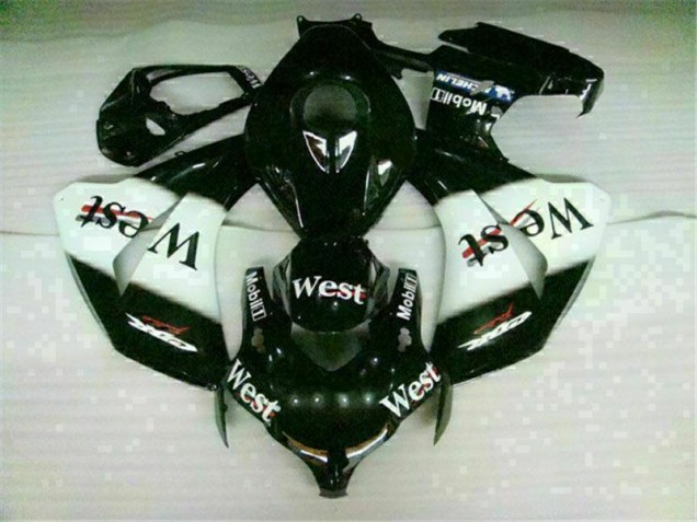 Cheap 2008-2011 White Black West Honda CBR1000RR Motorbike Fairing Kits & Plastics UK Cheap 2008-2011 White Black West Honda CBR1000RR Motorbike Fairing Kits & Plastics UK