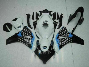 Cheap 2008-2011 White Black Honda CBR1000RR Moto Fairings UK