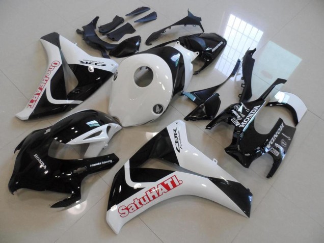 Cheap 2008-2011 Black White Satuhati Honda CBR1000RR Motorcycle Fairings Kits UK Cheap 2008-2011 Black White Satuhati Honda CBR1000RR Motorcycle Fairings Kits UK