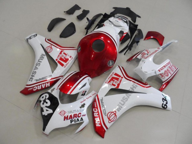 Cheap 2008-2011 White Red HARC Pro PIAA 634 Honda CBR1000RR Motor Fairings UK Cheap 2008-2011 White Red HARC Pro PIAA 634 Honda CBR1000RR Motor Fairings UK