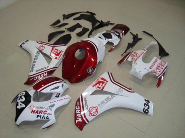 Cheap 2008-2011 White Red HARC Pro PIAA 634 Honda CBR1000RR Motorcylce Fairings UK