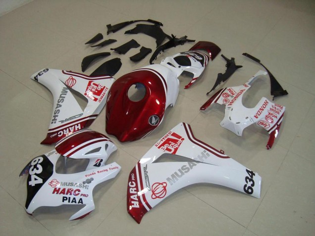 Cheap 2008-2011 White Red HARC Pro PIAA 634 Honda CBR1000RR Motorcylce Fairings UK Cheap 2008-2011 White Red HARC Pro PIAA 634 Honda CBR1000RR Motorcylce Fairings UK