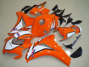 Cheap 2008-2011 Sunset Orange HRC Honda CBR1000RR Motorcycle Fairings Kit UK