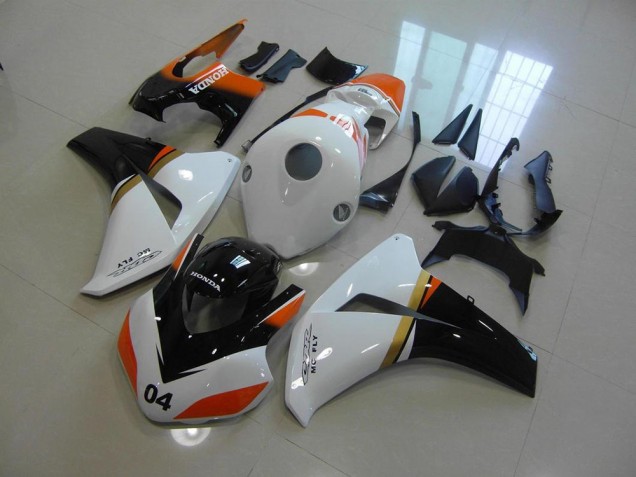 Cheap 2008-2011 White and Black and Orange Race Honda CBR1000RR Motorcycle Fairing UK Cheap 2008-2011 White and Black and Orange Race Honda CBR1000RR Motorcycle Fairing UK