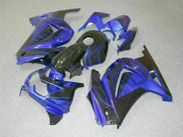 Cheap 2008-2012 Black Blue Kawasaki EX250 Bike Fairing Kit UK Cheap 2008-2012 Black Blue Kawasaki EX250 Bike Fairing Kit UK