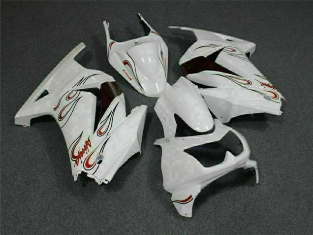 Cheap 2008-2012 White Red Kawasaki EX250 Motorcylce Fairings UK Cheap 2008-2012 White Red Kawasaki EX250 Motorcylce Fairings UK