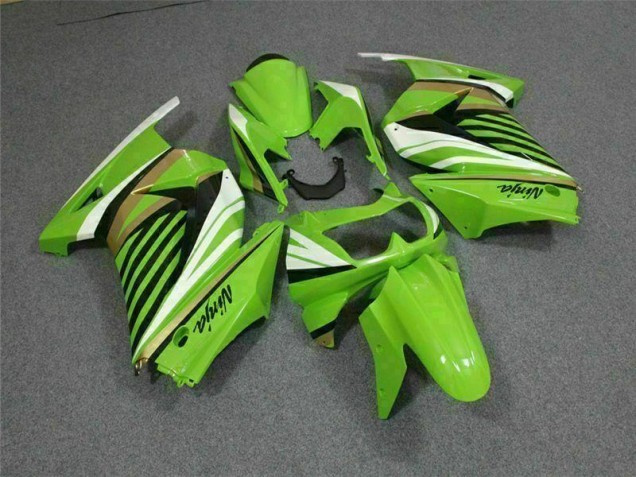 Cheap 2008-2012 Green White Black Ninja Kawasaki EX250 Replacement Motorcycle Fairings UK Cheap 2008-2012 Green White Black Ninja Kawasaki EX250 Replacement Motorcycle Fairings UK