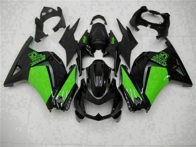 Cheap 2008-2012 Black Green Ninja Kawasaki EX250 Motorcycle Bodywork UK Cheap 2008-2012 Black Green Ninja Kawasaki EX250 Motorcycle Bodywork UK