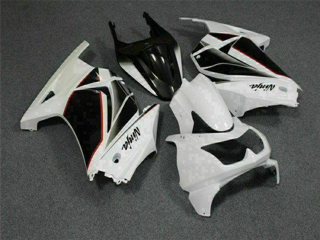 Cheap 2008-2012 White Black Ninja Kawasaki EX250 Replacement Fairings UK Cheap 2008-2012 White Black Ninja Kawasaki EX250 Replacement Fairings UK