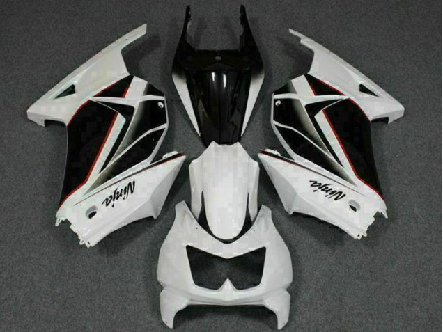 Cheap 2008-2012 White Black Ninja Kawasaki EX250 Replacement Fairings UK Cheap 2008-2012 White Black Ninja Kawasaki EX250 Replacement Fairings UK