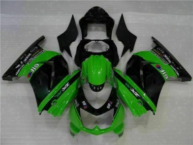 Cheap 2008-2012 Black Green Kawasaki EX250 Motorcylce Fairings UK