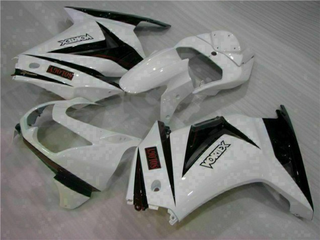 Cheap 2008-2012 White Black Kawasaki EX250 Motorcycle Bodywork UK Cheap 2008-2012 White Black Kawasaki EX250 Motorcycle Bodywork UK