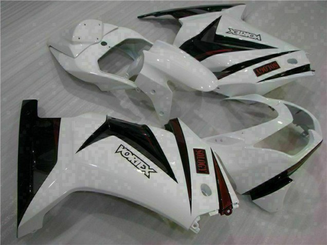 Cheap 2008-2012 White Black Kawasaki EX250 Motorcycle Bodywork UK Cheap 2008-2012 White Black Kawasaki EX250 Motorcycle Bodywork UK
