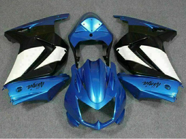 Cheap 2008-2012 Blue White Black Ninja Kawasaki EX250 Motorbike Fairing Kits UK Cheap 2008-2012 Blue White Black Ninja Kawasaki EX250 Motorbike Fairing Kits UK