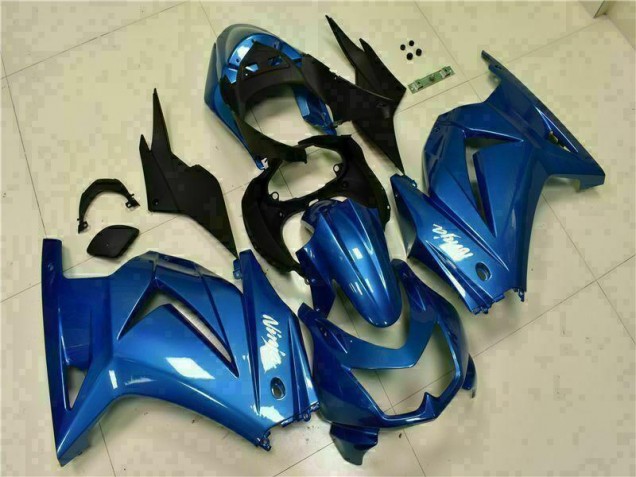 Cheap 2008-2012 Blue Black White Ninja Kawasaki EX250 Moto Fairings UK Cheap 2008-2012 Blue Black White Ninja Kawasaki EX250 Moto Fairings UK