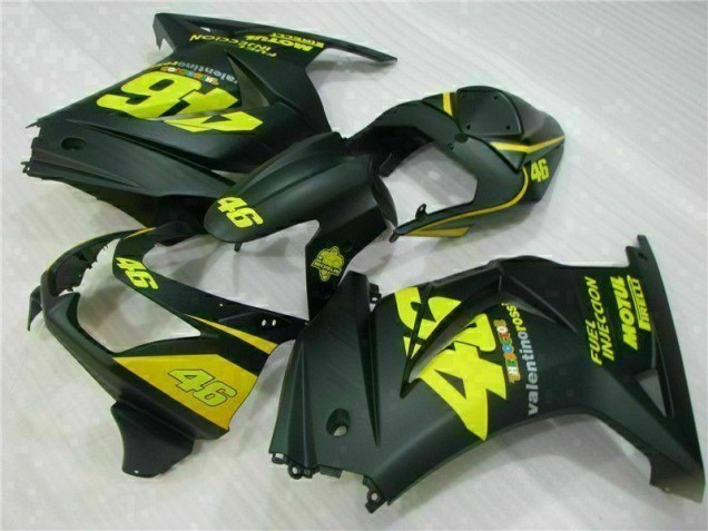 Cheap 2008-2012 Black Yellow 46 Kawasaki EX250 Motorcycle Fairings Kit UK Cheap 2008-2012 Black Yellow 46 Kawasaki EX250 Motorcycle Fairings Kit UK