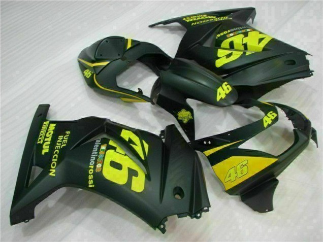 Cheap 2008-2012 Black Yellow 46 Kawasaki EX250 Motorcycle Fairings Kit UK Cheap 2008-2012 Black Yellow 46 Kawasaki EX250 Motorcycle Fairings Kit UK