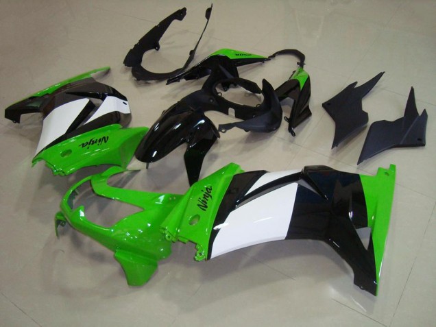 Cheap 2008-2012 Green White Black Kawasaki ZX250R Replacement Motorcycle Fairings UK Cheap 2008-2012 Green White Black Kawasaki ZX250R Replacement Motorcycle Fairings UK