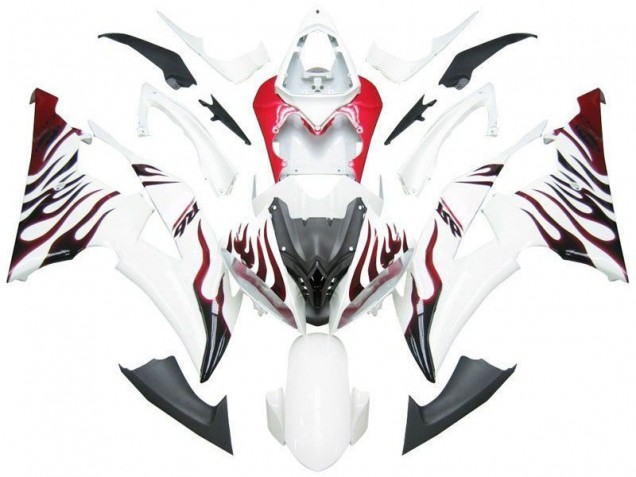 Cheap 2008-2016 White Red Flame R6 Yamaha YZF R6 Motorbike Fairing UK Cheap 2008-2016 White Red Flame R6 Yamaha YZF R6 Motorbike Fairing UK
