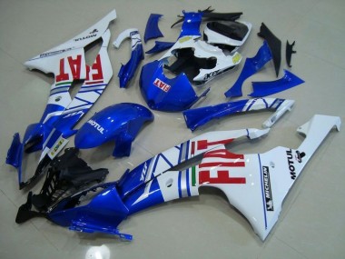 Cheap 2008-2016 Blue White Red Fiat Yamaha YZF R6 Moto Fairings UK