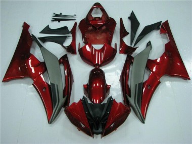 Cheap 2008-2016 Red Grey Yamaha YZF R6 Motorcycle Fairings Kits UK