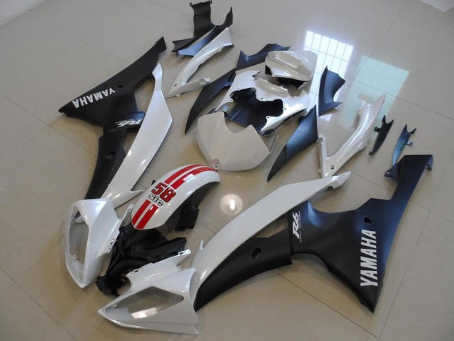 Cheap 2008-2016 Pearl White and Black 58 Sic Yamaha YZF R6 Bike Fairing UK Cheap 2008-2016 Pearl White and Black 58 Sic Yamaha YZF R6 Bike Fairing UK