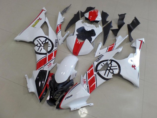 Cheap 2008-2016 White with Big Yamaha Logo Yamaha YZF R6 Motorcycle Replacement Fairings UK Cheap 2008-2016 White with Big Yamaha Logo Yamaha YZF R6 Motorcycle Replacement Fairings UK