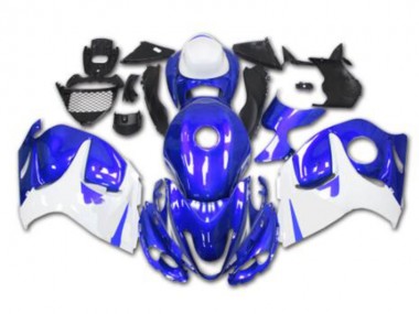 Cheap 2008-2019 Blue White Suzuki GSXR 1300 Hayabusa Motorcycle Replacement Fairings UK
