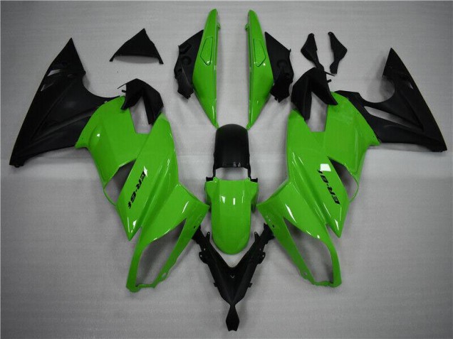 Cheap 2009-2011 Green Black Kawasaki EX650 Replacement Motorcycle Fairings UK Cheap 2009-2011 Green Black Kawasaki EX650 Replacement Motorcycle Fairings UK