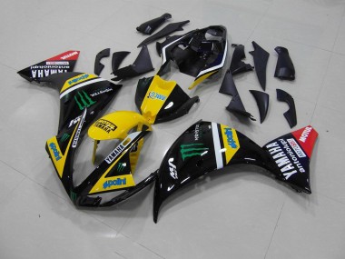 Cheap 2009-2011 Yellow Black Monster Yamaha YZF R1 Motorcycle Fairing UK
