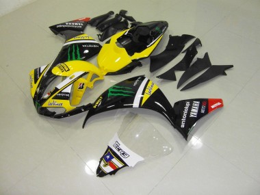 Cheap 2009-2011 Yellow Monster Yamaha YZF R1 Motorcycle Fairing Kits UK