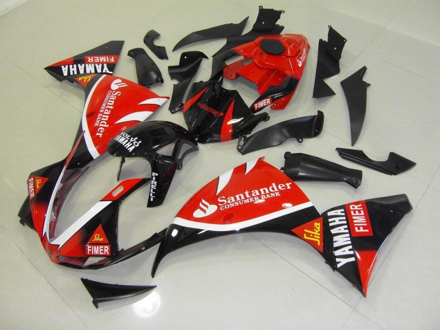 Cheap 2009-2011 Red Black Santander Yamaha YZF R1 Replacement Fairings UK Cheap 2009-2011 Red Black Santander Yamaha YZF R1 Replacement Fairings UK