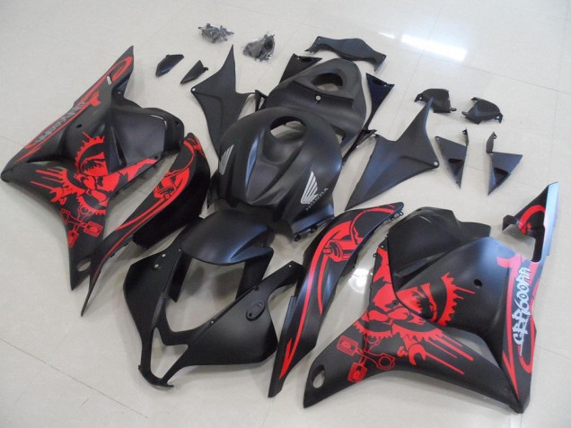 Cheap 2009-2012 Matte Black with Red Skull Honda CBR600RR Motorcycle Fairings Kits UK Cheap 2009-2012 Matte Black with Red Skull Honda CBR600RR Motorcycle Fairings Kits UK