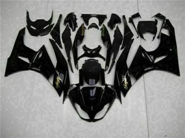 Cheap 2009-2012 Black Gold Ninja Kawasaki ZX6R Motorcycle Replacement Fairings UK