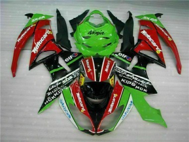 Cheap 2009-2012 Black Red Green Motorcard Kawasaki ZX6R Motor Fairings UK