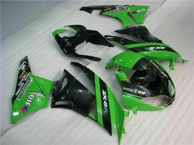Cheap 2009-2012 Black Green Kawasaki ZX6R Motorcycle Fairing UK Cheap 2009-2012 Black Green Kawasaki ZX6R Motorcycle Fairing UK
