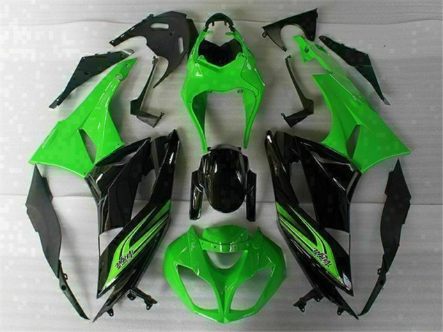 Cheap 2009-2012 Green Black Kawasaki ZX6R Motorbike Fairing UK Cheap 2009-2012 Green Black Kawasaki ZX6R Motorbike Fairing UK