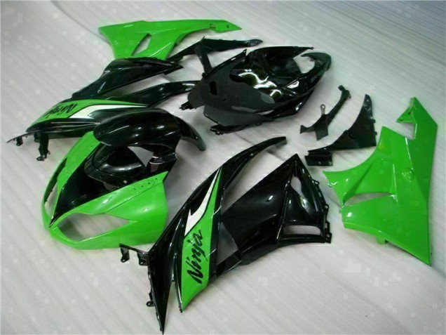 Cheap 2009-2012 Black Green Kawasaki ZX6R Bike Fairing Kit UK Cheap 2009-2012 Black Green Kawasaki ZX6R Bike Fairing Kit UK