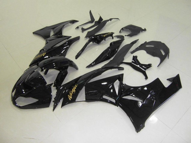 Cheap 2009-2012 Black with Gold Sticker Kawasaki ZX6R Motorbike Fairing UK Cheap 2009-2012 Black with Gold Sticker Kawasaki ZX6R Motorbike Fairing UK
